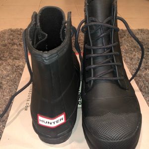 Hunter Lace up rain boots